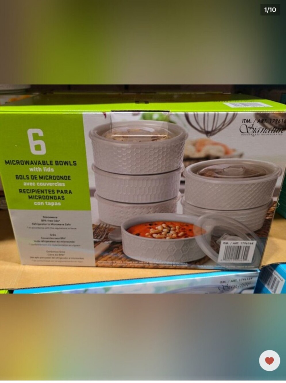Signature 6-piece Stoneware Bowl Set with Vented Lids